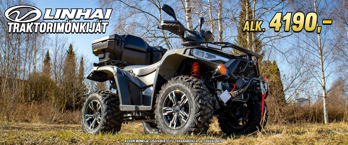 Linhai traktorimönkijämallisto 24 kk takuulla alkaen 4 190